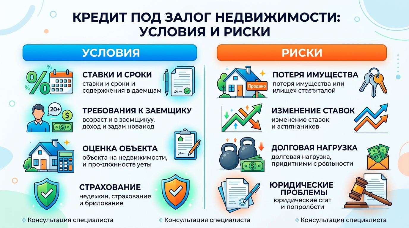 Кредит под залог недвижимости: условия и риски