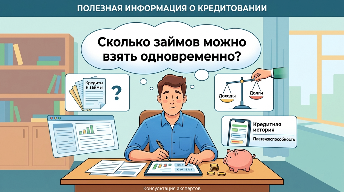 Сколько займов можно взять одновременно