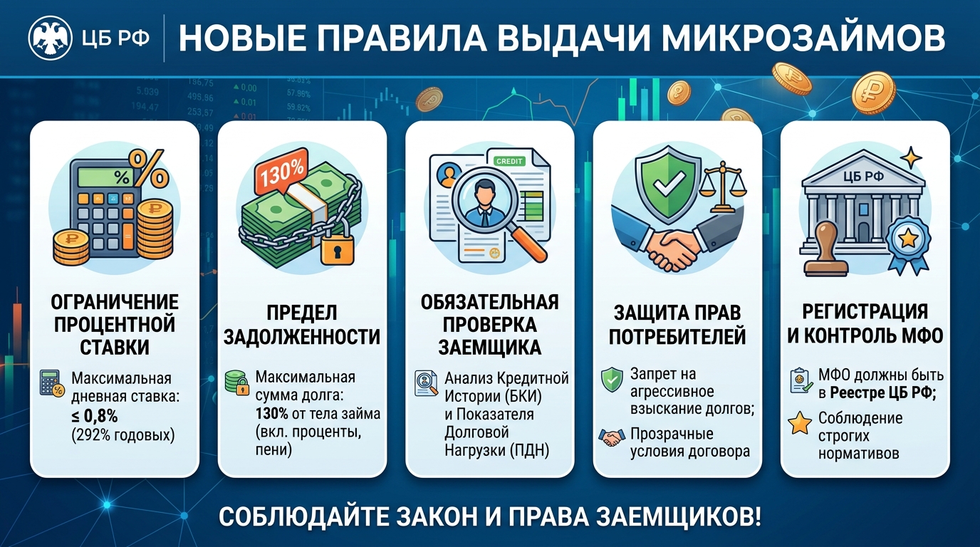 Новые правила выдачи микрозаймов