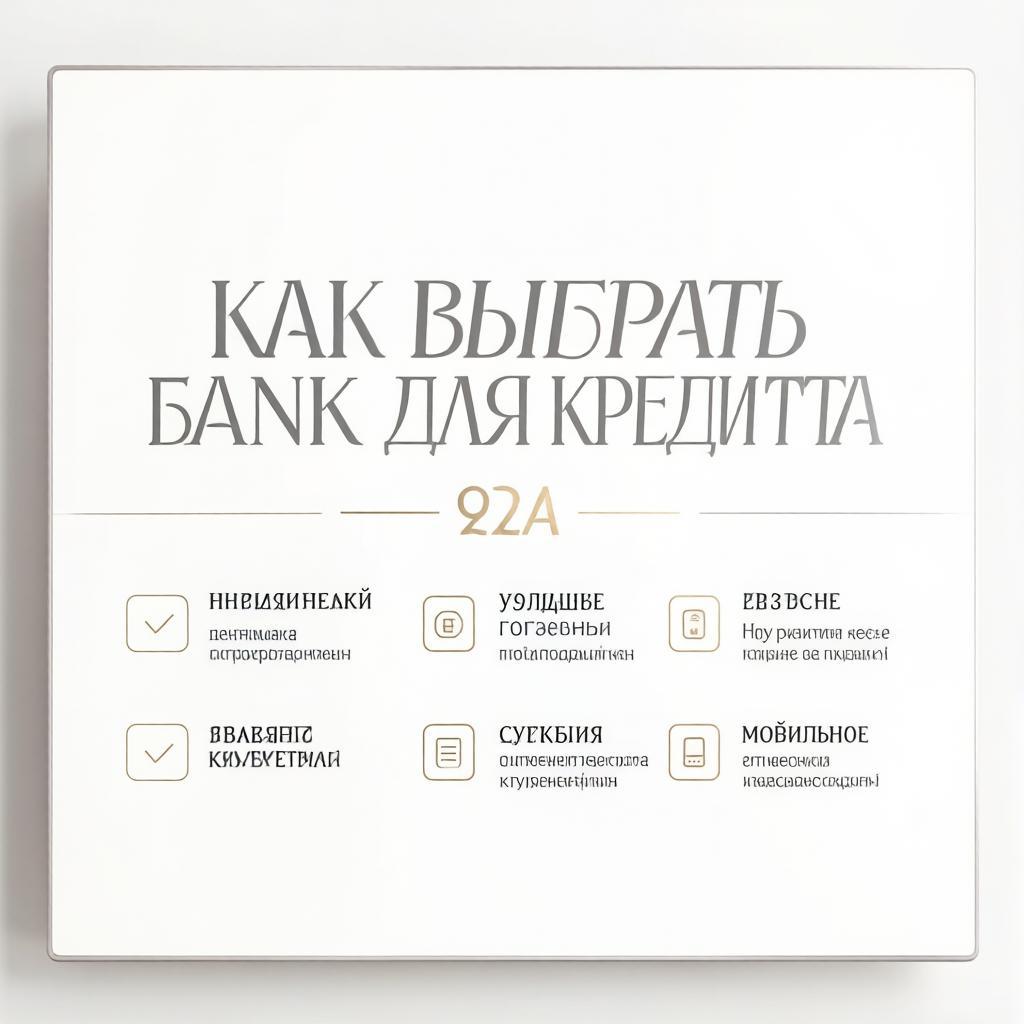 Как выбрать банк для кредита: чек-лист